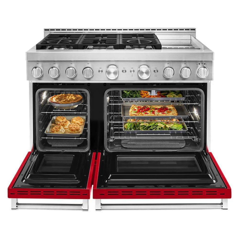 KFGC558JPA KitchenAid® 48'' Smart Commercial-Style Gas Range with Griddle - Image 8