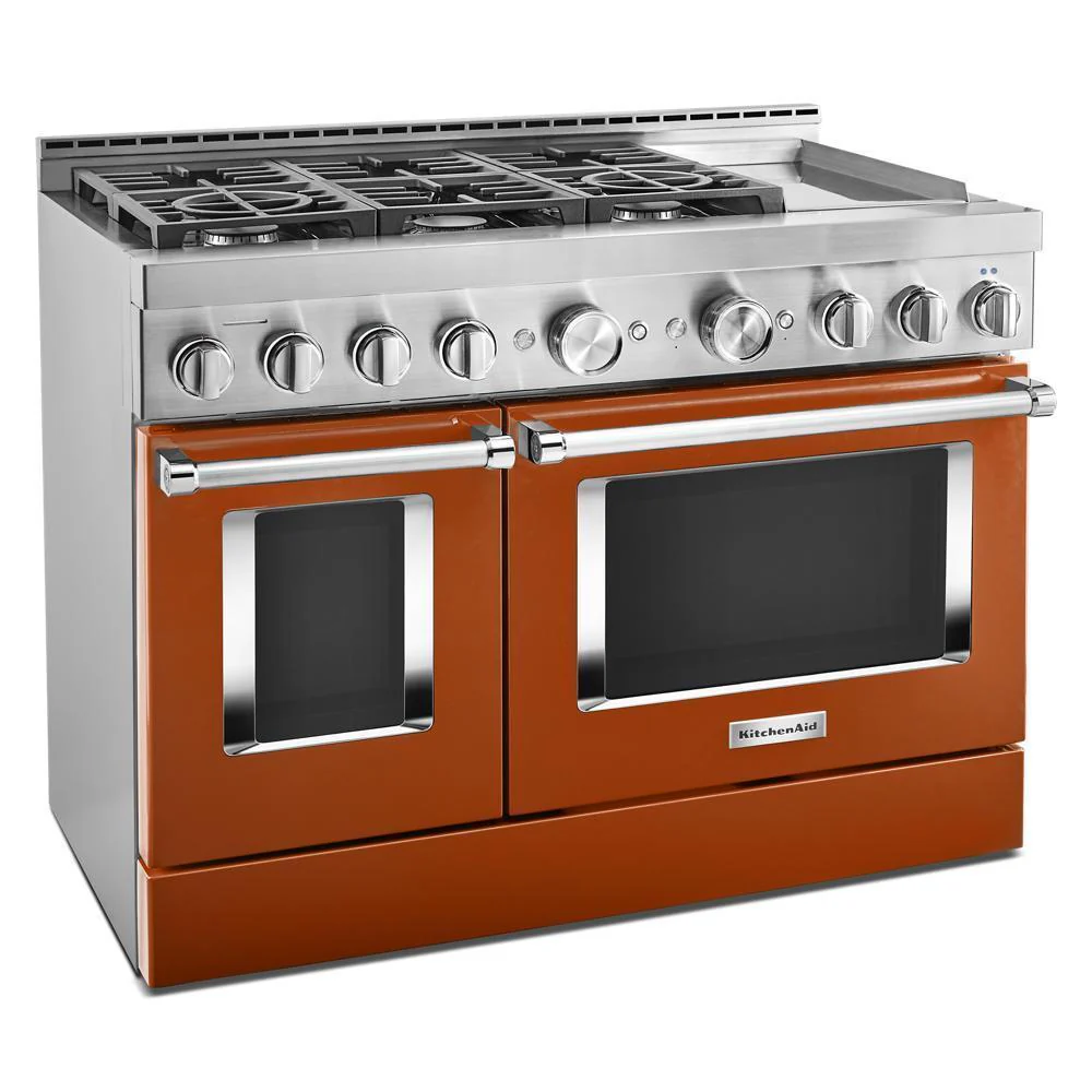 KFGC558JSC KitchenAid® 48'' Smart Commercial-Style Gas Range with Griddle - Image 5