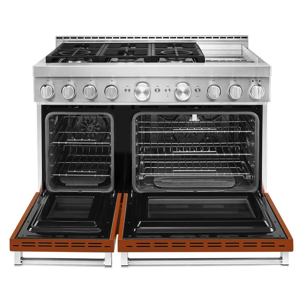 KFGC558JSC KitchenAid® 48'' Smart Commercial-Style Gas Range with Griddle - Image 8