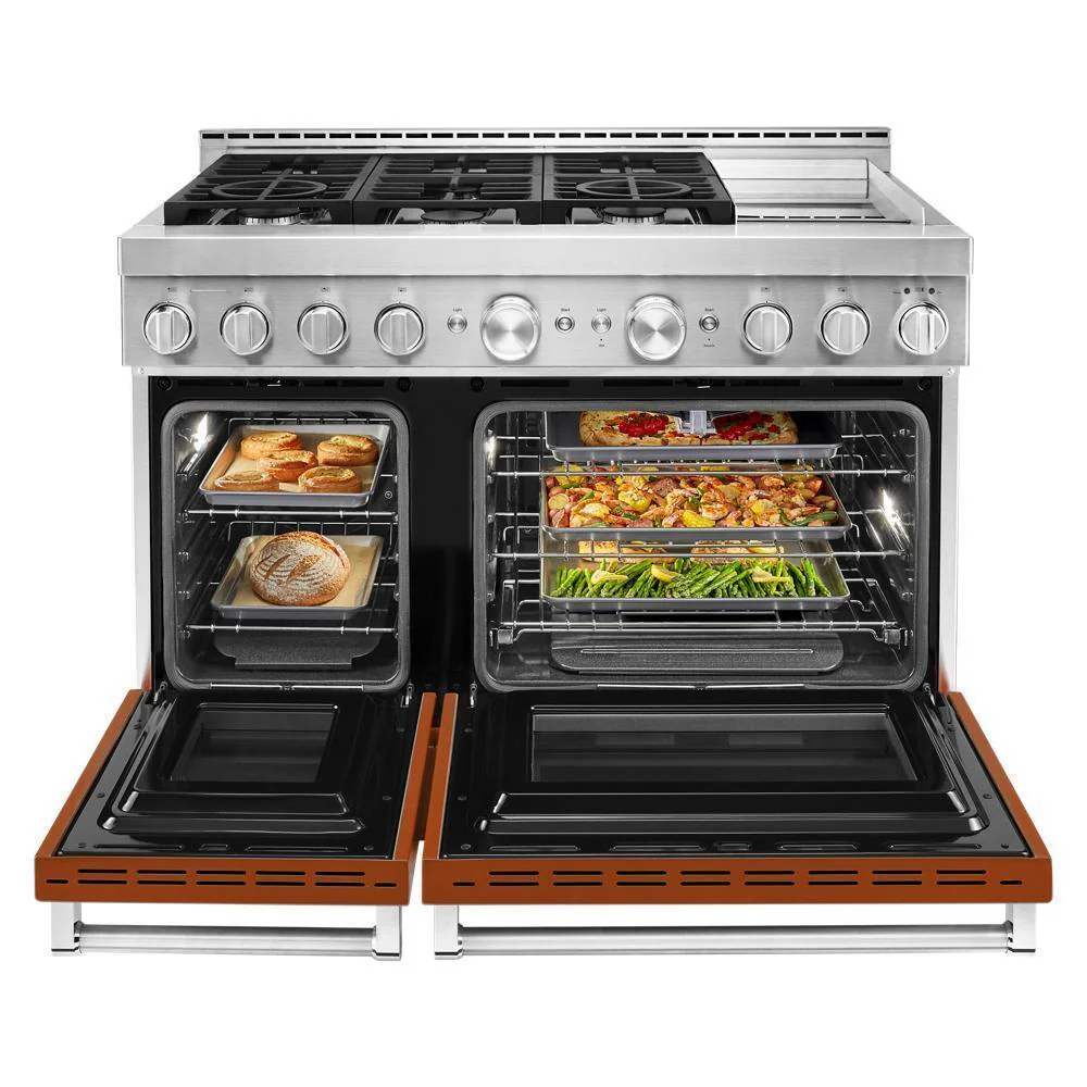KFGC558JSC KitchenAid® 48'' Smart Commercial-Style Gas Range with Griddle - Image 9