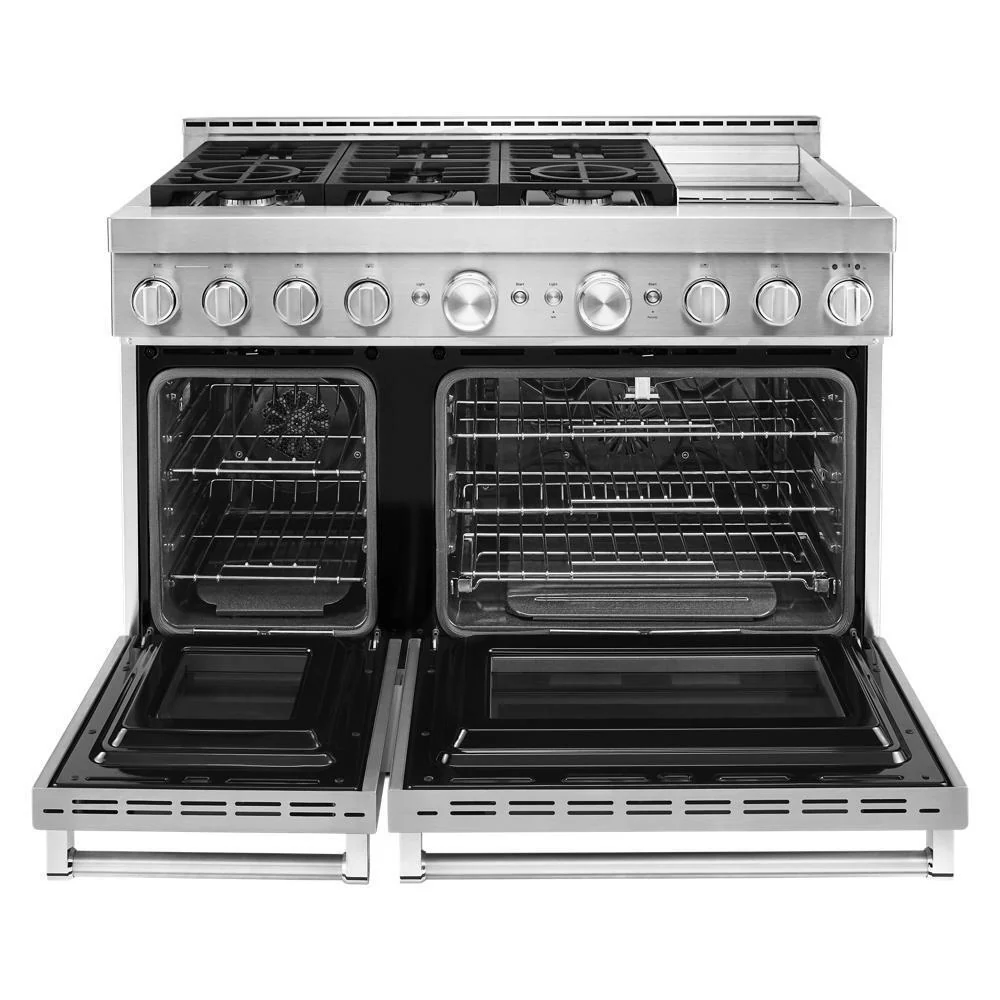 KFGC558JSS KitchenAid® 48'' Smart Commercial-Style Gas Range with Griddle - Image 8
