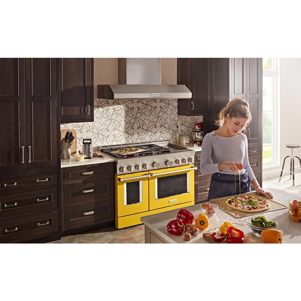 KFGC558JYP KitchenAid® 48'' Smart Commercial-Style Gas Range with Griddle - Image 15
