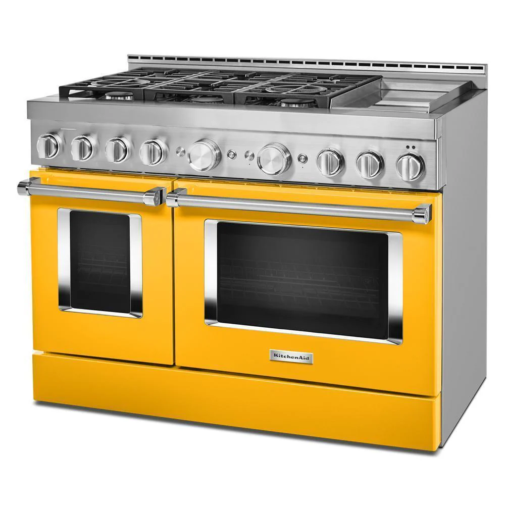 KFGC558JYP KitchenAid® 48'' Smart Commercial-Style Gas Range with Griddle - Image 4