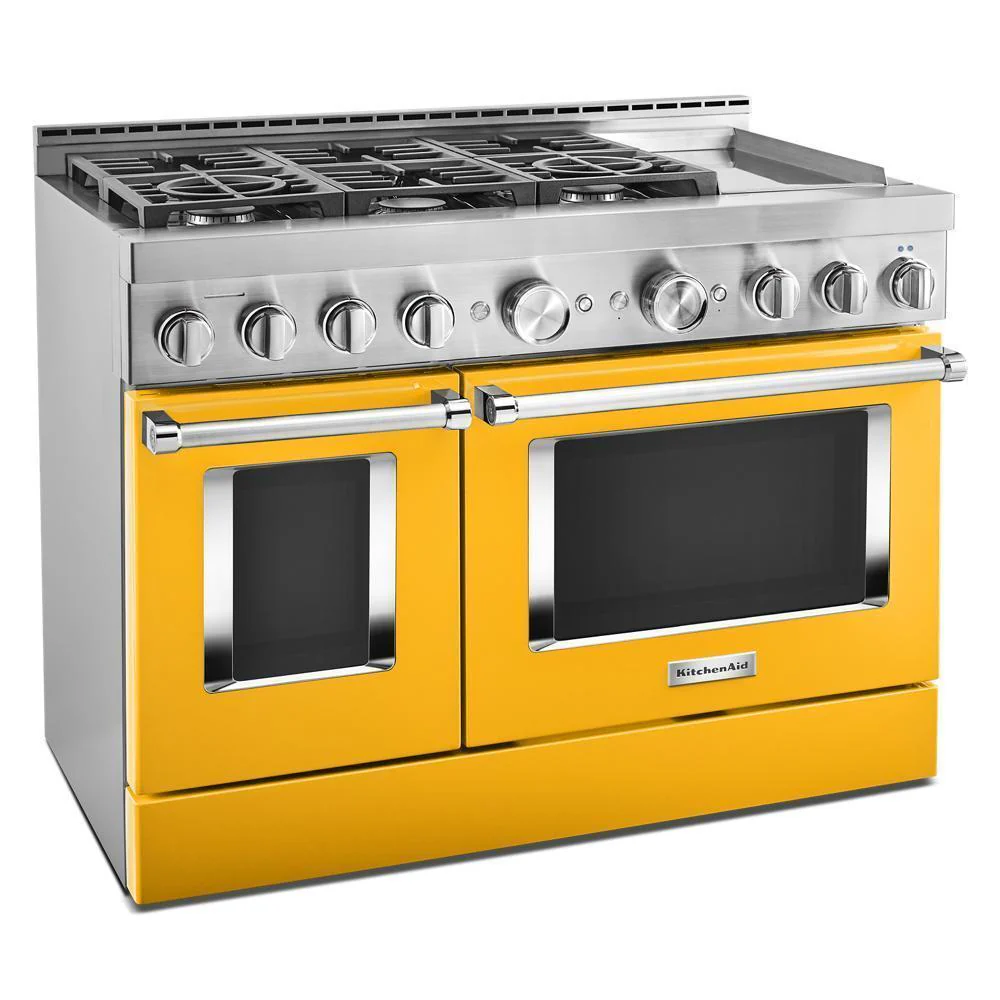 KFGC558JYP KitchenAid® 48'' Smart Commercial-Style Gas Range with Griddle - Image 5