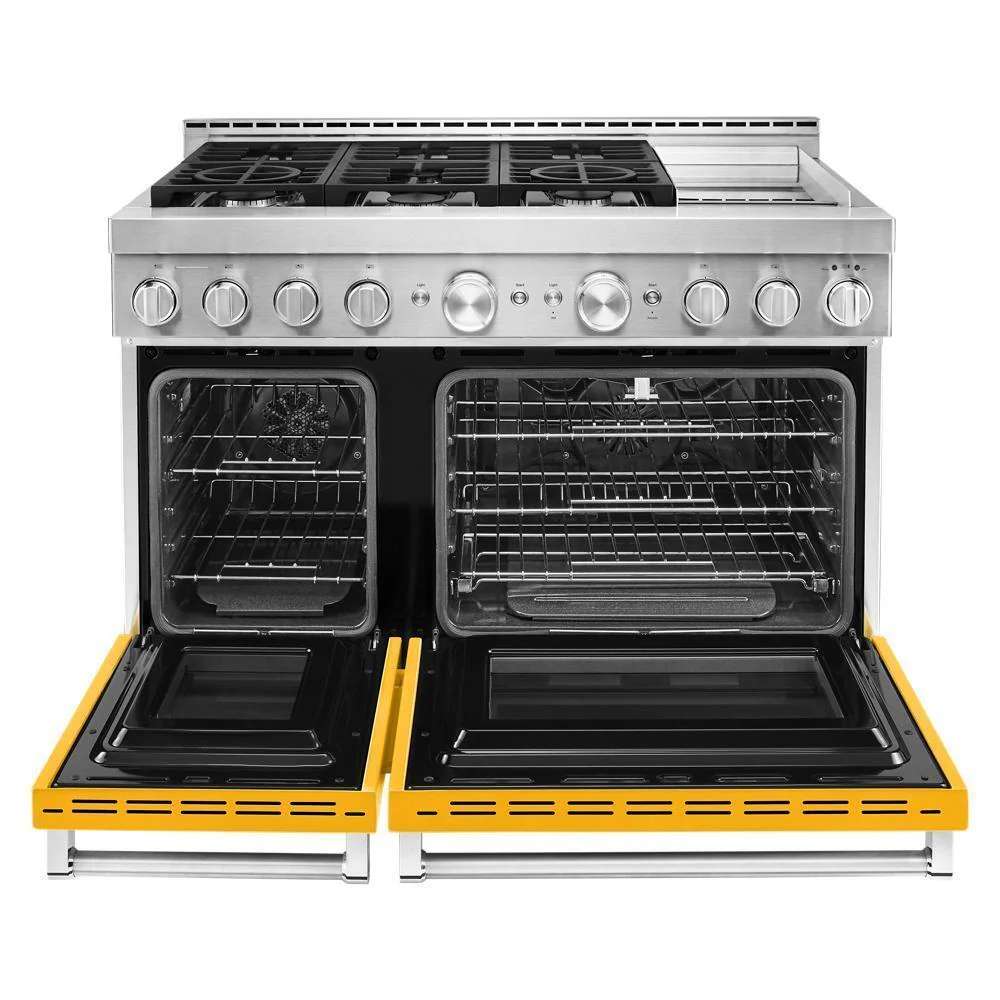 KFGC558JYP KitchenAid® 48'' Smart Commercial-Style Gas Range with Griddle - Image 8