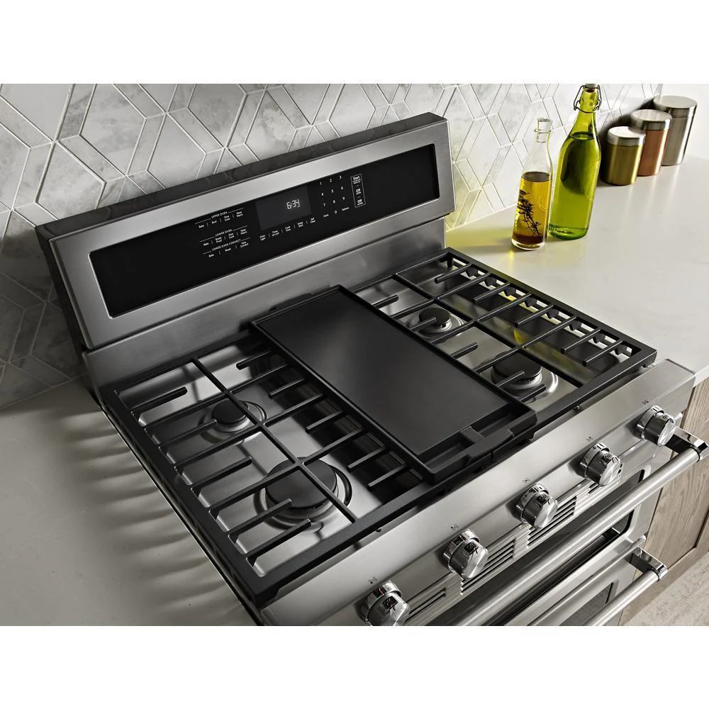 Kitchenaid KFGD500ESS 30-Inch 5 Burner Gas Double Oven Convection Range - Image 8