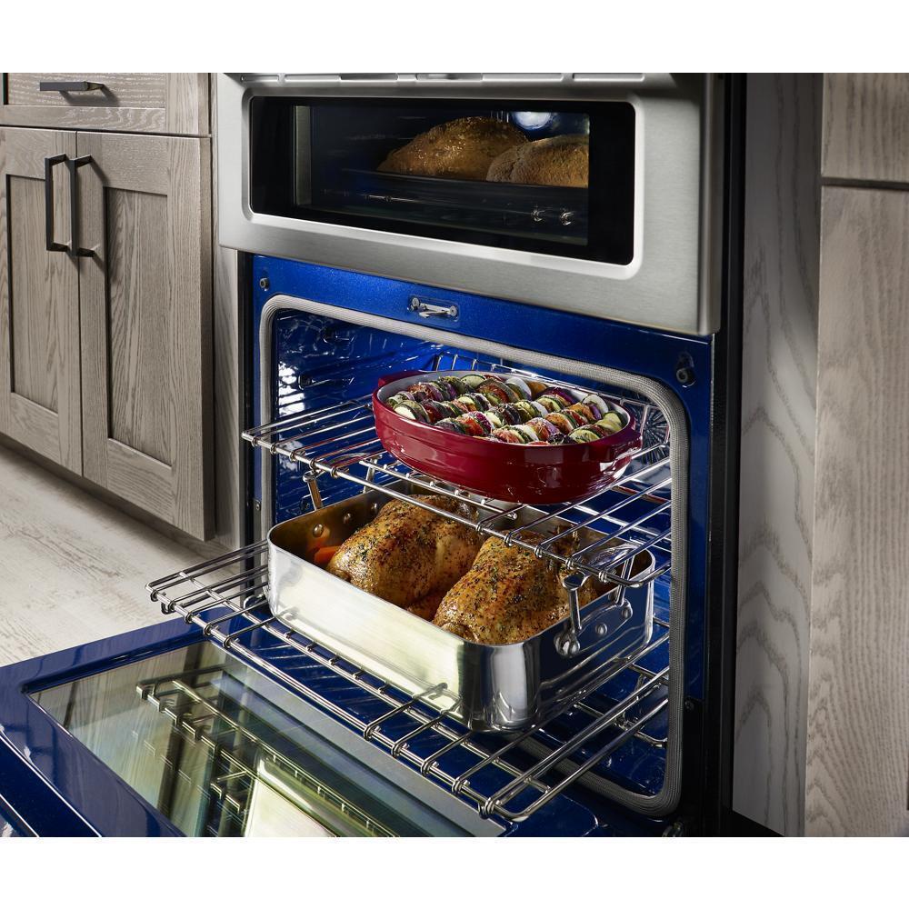Kitchenaid KFGD500EWH 30-Inch 5 Burner Gas Double Oven Convection Range - Image 4