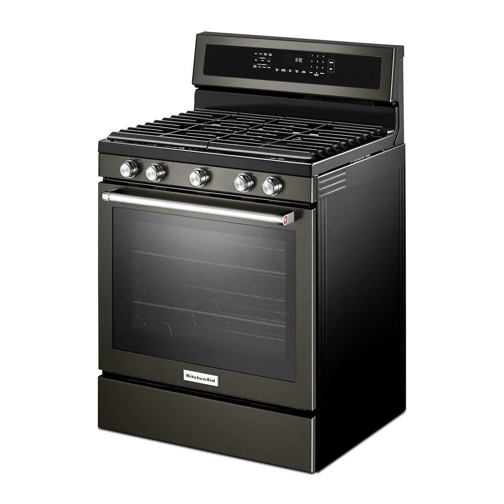 Kitchenaid KFGG500EBS 30-Inch 5-Burner Gas Convection Range - Image 10