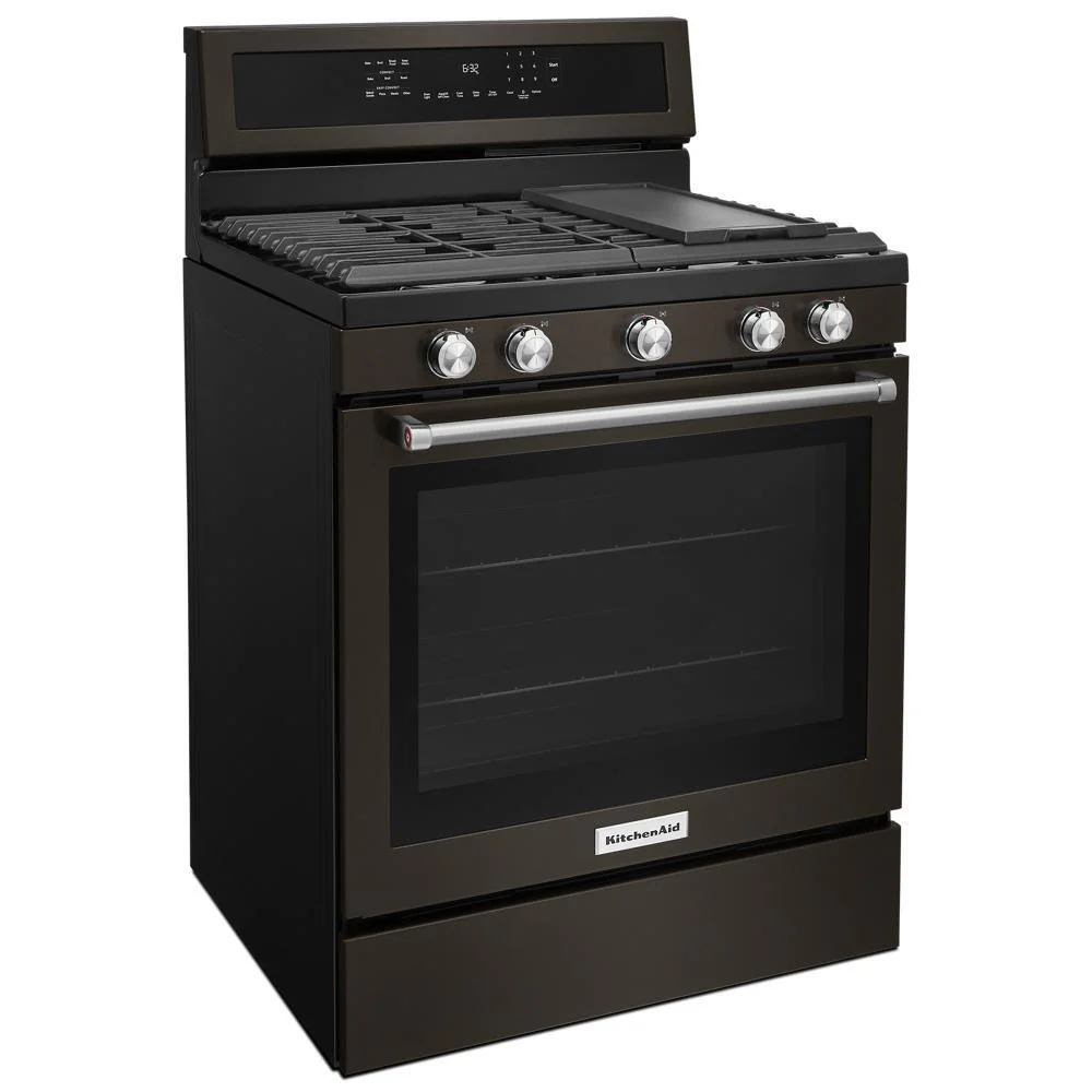 Kitchenaid KFGG500EBS 30-Inch 5-Burner Gas Convection Range - Image 11