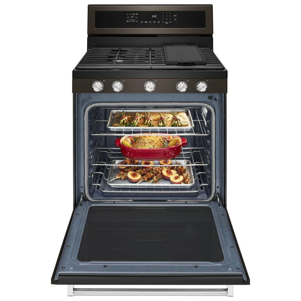Kitchenaid KFGG500EBS 30-Inch 5-Burner Gas Convection Range - Image 16
