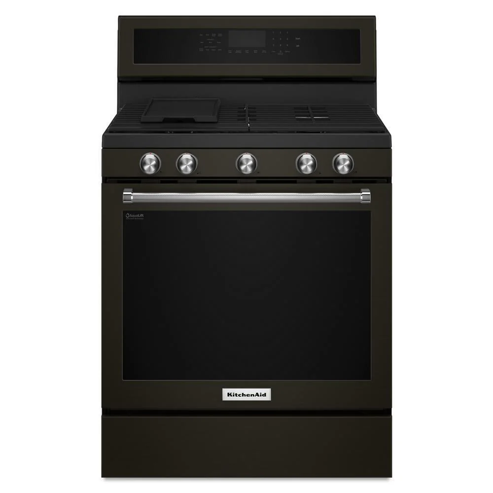 Kitchenaid KFGG500EBS 30-Inch 5-Burner Gas Convection Range - Image 2