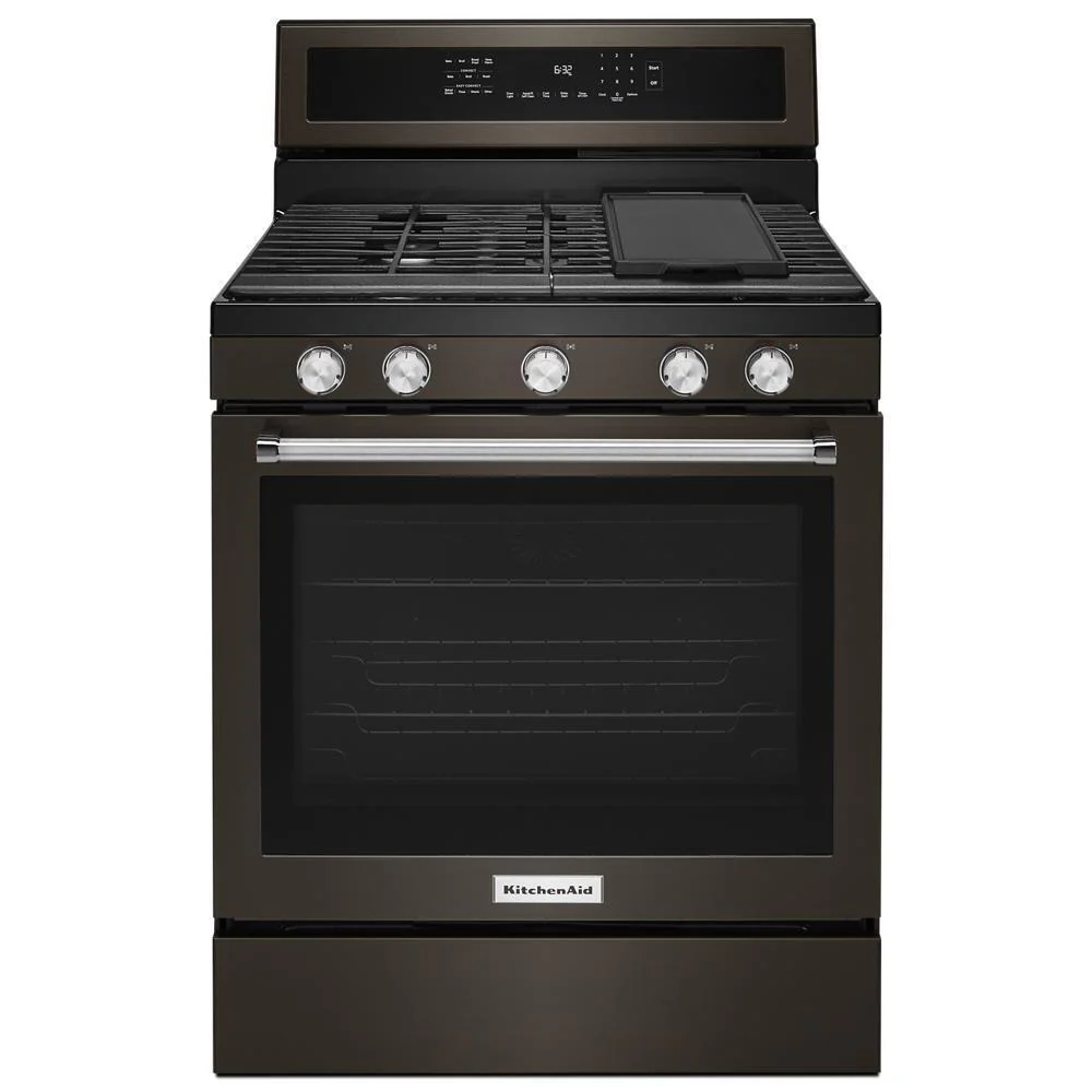 Kitchenaid KFGG500EBS 30-Inch 5-Burner Gas Convection Range - Image 3