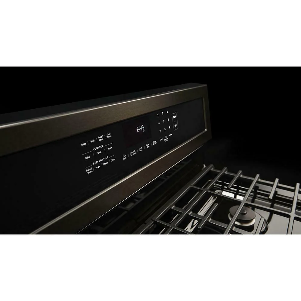 Kitchenaid KFGG500EBS 30-Inch 5-Burner Gas Convection Range - Image 5