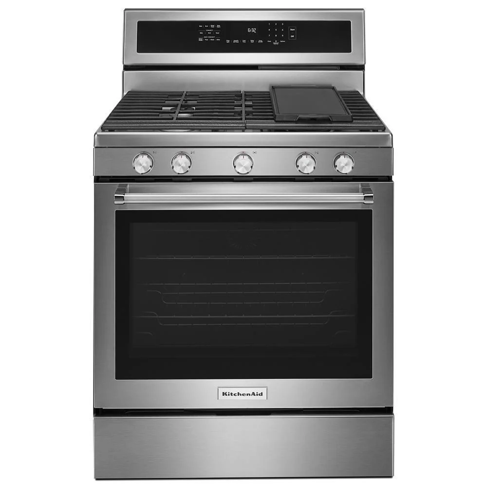 Kitchenaid KFGG500ESS 30-Inch 5-Burner Gas Convection Range - Image 2