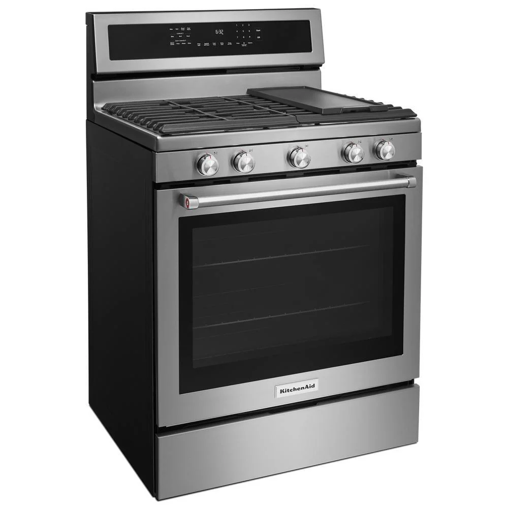 Kitchenaid KFGG500ESS 30-Inch 5-Burner Gas Convection Range - Image 8