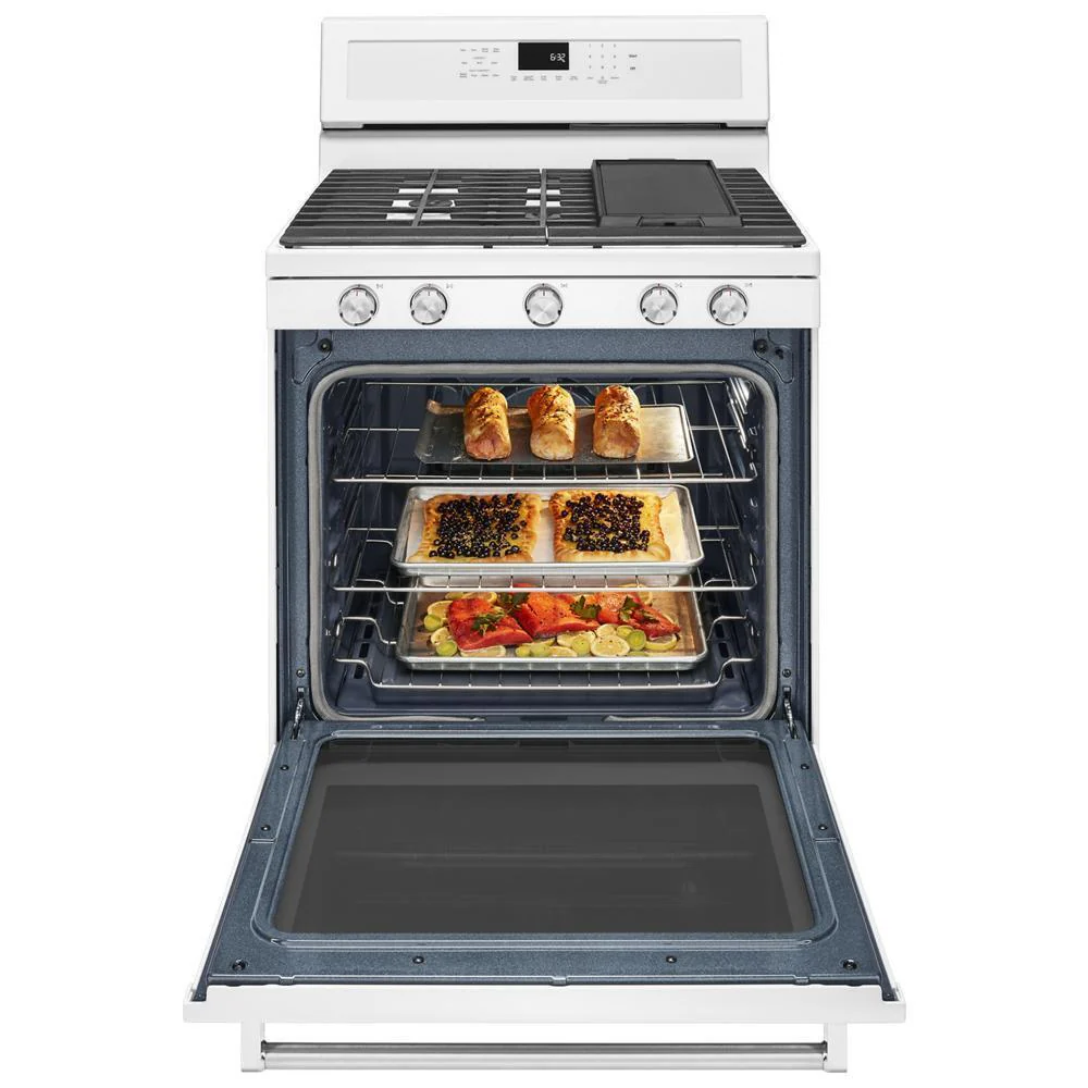 Kitchenaid KFGG500EWH 30-Inch 5-Burner Gas Convection Range - Image 7