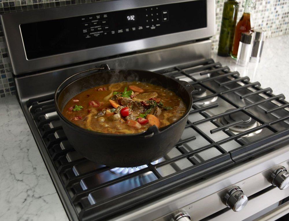 Kitchenaid KFGS530ESS 30-Inch 5 Burner Gas Convection Range with Warming Drawer - Stainless Steel - Image 9