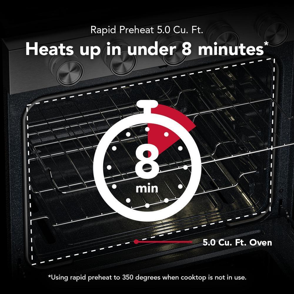 Kitchenaid KFGS530SPS 5.0 Cu. Ft. Smart Freestanding Gas Range with Convection Cooking Modes - Image 11