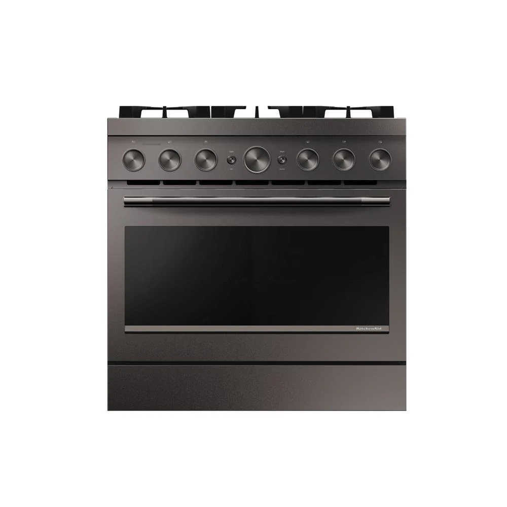 KFGS936SBE KitchenAid® 36-Inch 6 Burner Commercial-Style Gas Range with No Preheat Air Fry Mode