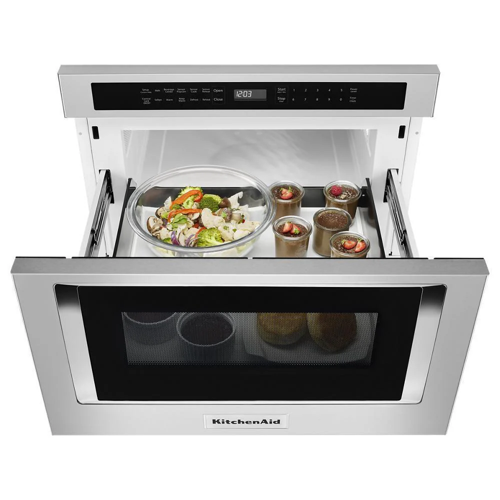 Kitchenaid KMBD104GSS 24" Under-Counter Microwave Oven Drawer - Image 11
