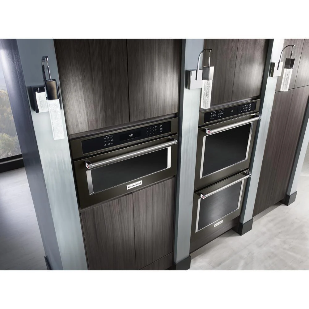 Kitchenaid KMBP100EBS 30" Built In Microwave Oven with Convection Cooking - Image 4
