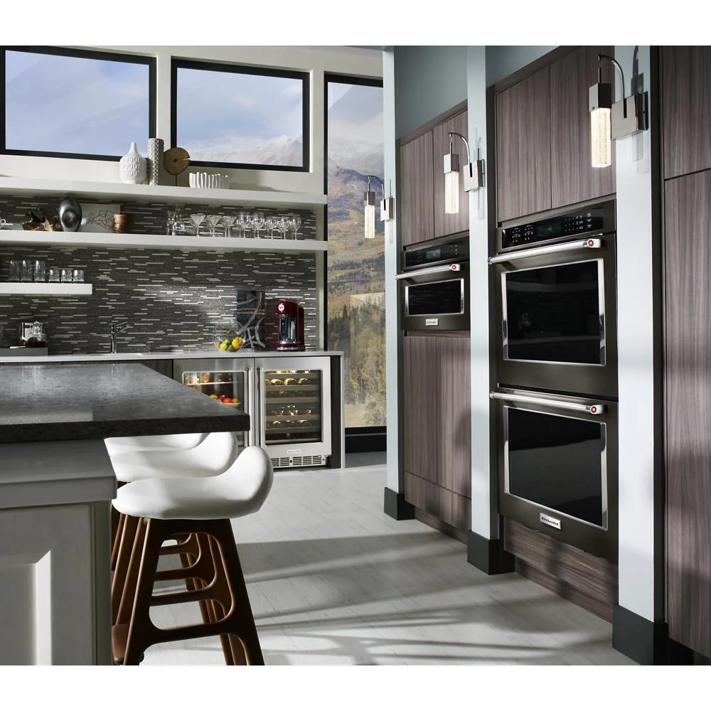 Kitchenaid KMBP100EBS 30" Built In Microwave Oven with Convection Cooking - Image 8
