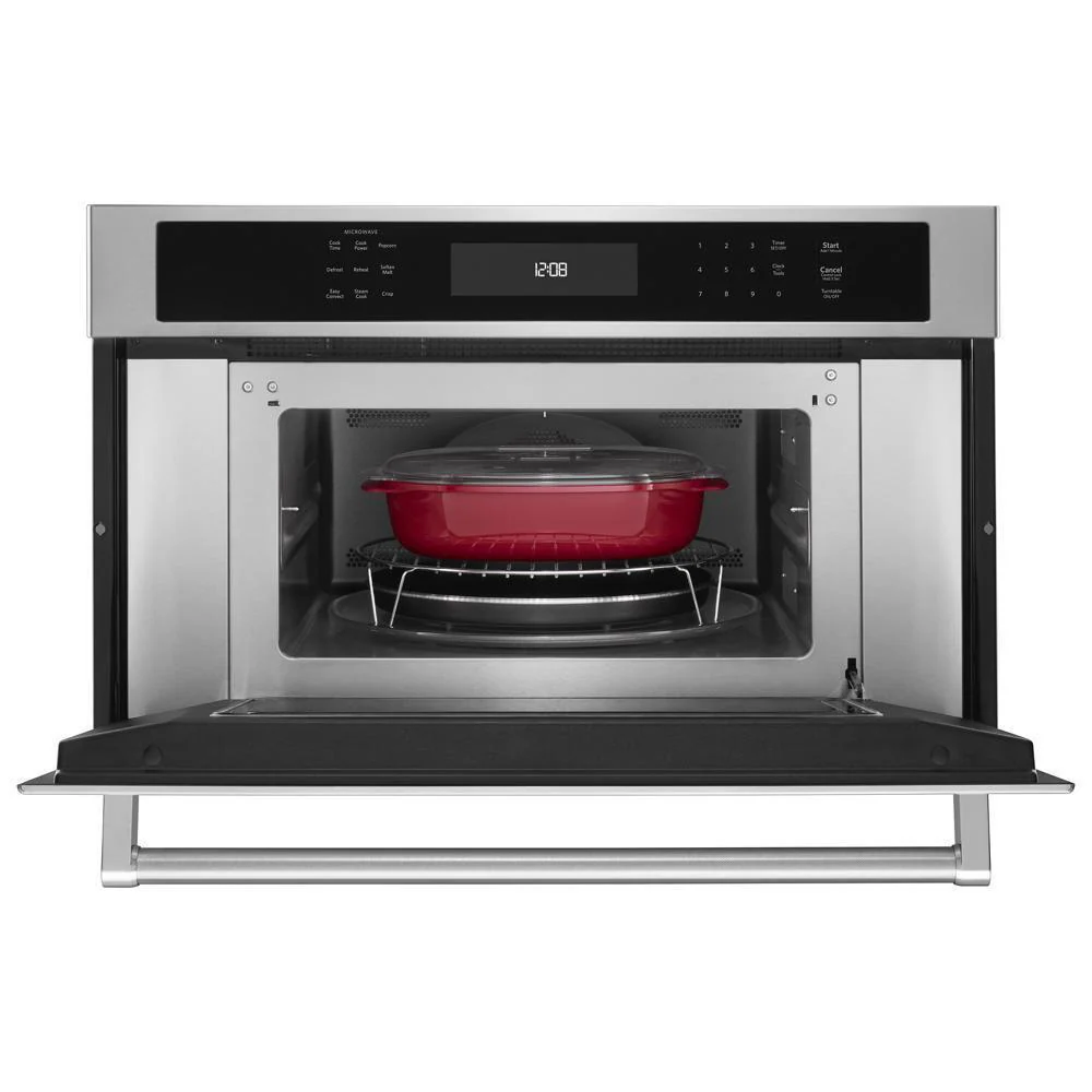 Kitchenaid KMBP100ESS 30" Built In Microwave Oven with Convection Cooking - Image 6