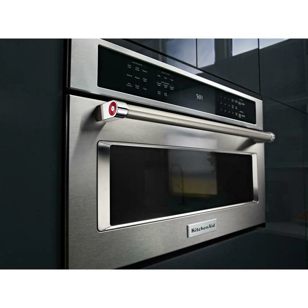 Kitchenaid KMBP107ESS 27" Built In Microwave Oven with Convection Cooking - Image 2