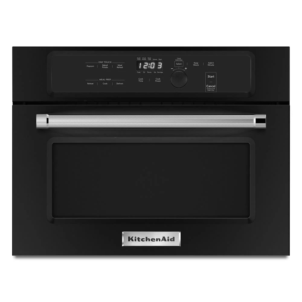 Kitchenaid KMBS104EBL 24" Built In Microwave Oven with 1000 Watt Cooking