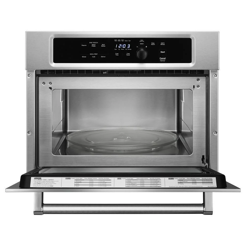 Kitchenaid KMBS104ESS 24" Built In Microwave Oven with 1000 Watt Cooking - Image 3