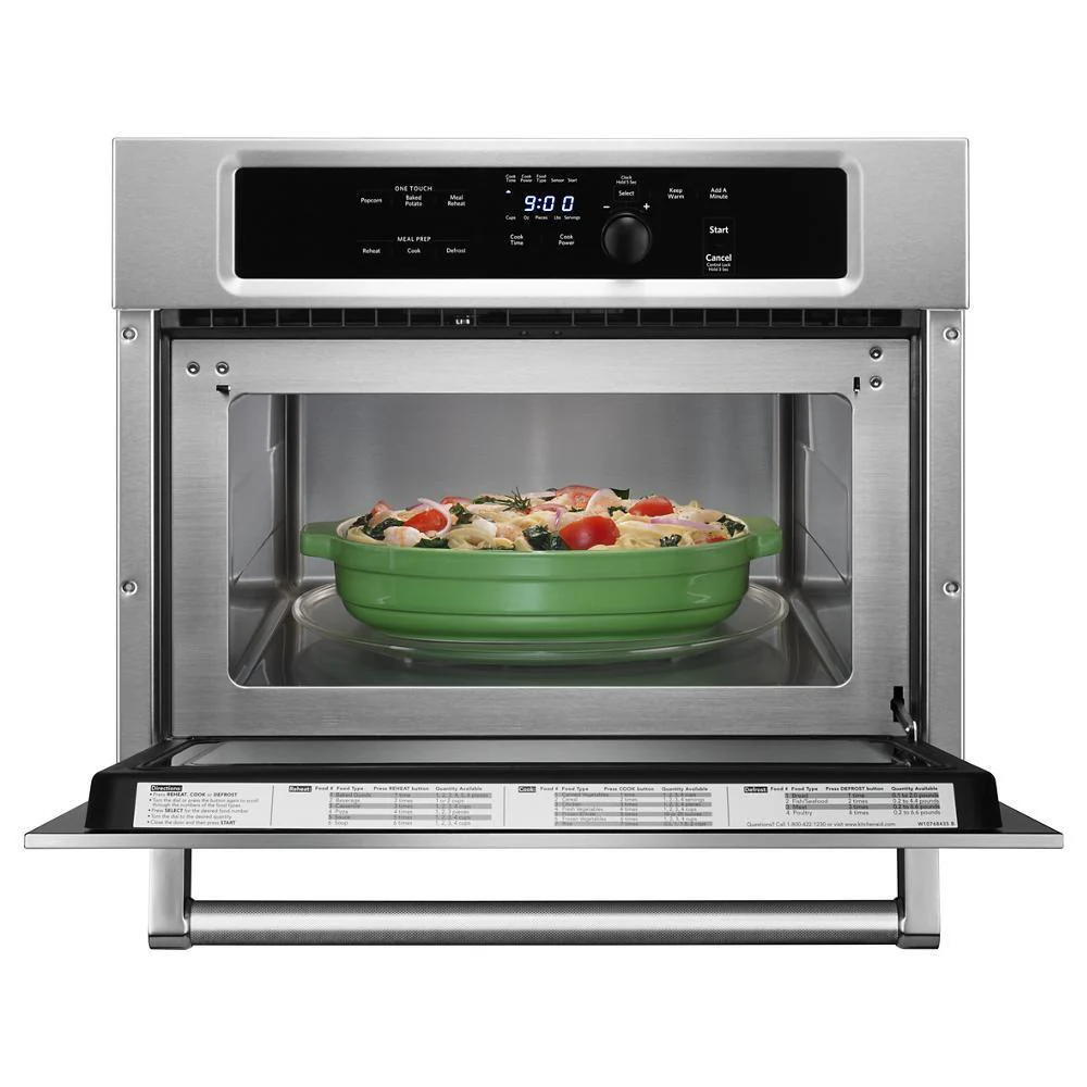 Kitchenaid KMBS104ESS 24" Built In Microwave Oven with 1000 Watt Cooking - Image 4