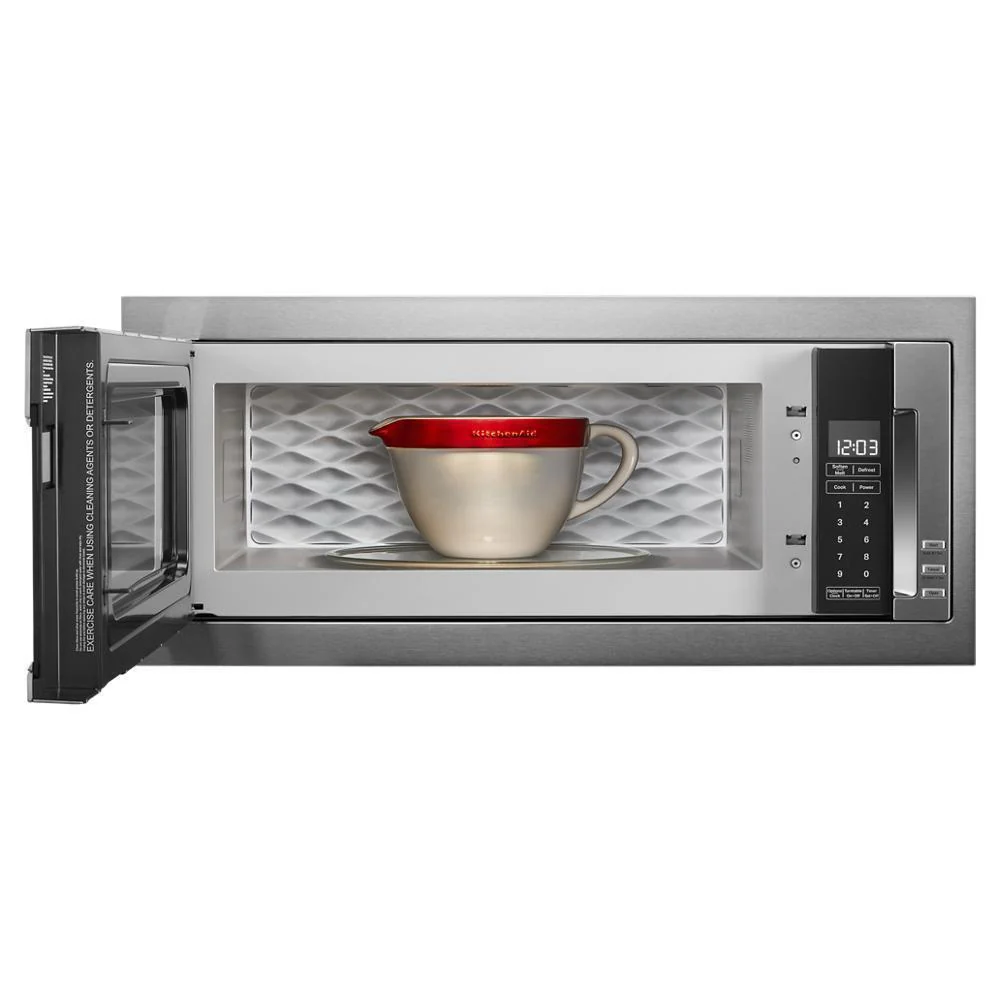 Kitchenaid KMBT5011KSS 1000 Watt Built-In Low Profile Microwave with Slim Trim Kit - Image 10