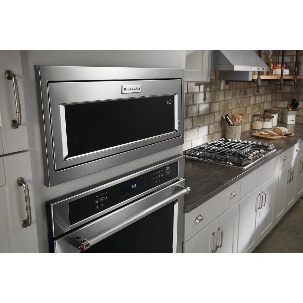 Kitchenaid KMBT5011KSS 1000 Watt Built-In Low Profile Microwave with Slim Trim Kit - Image 12