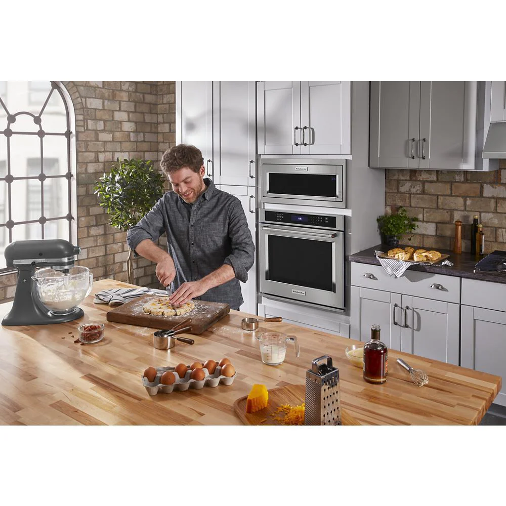 Kitchenaid KMBT5011KSS 1000 Watt Built-In Low Profile Microwave with Slim Trim Kit - Image 17