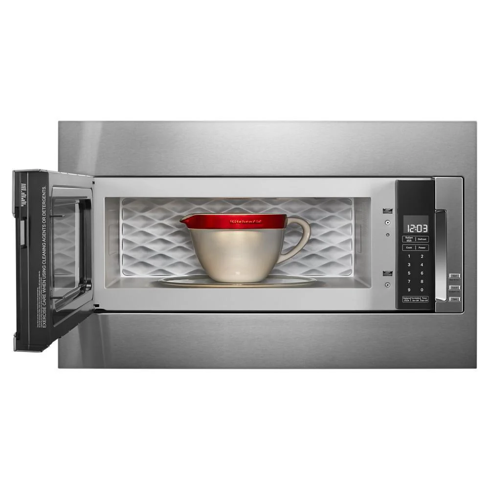 Kitchenaid KMBT5511KSS 1000 Watt Built-In Low Profile Microwave with Standard Trim Kit - Image 11