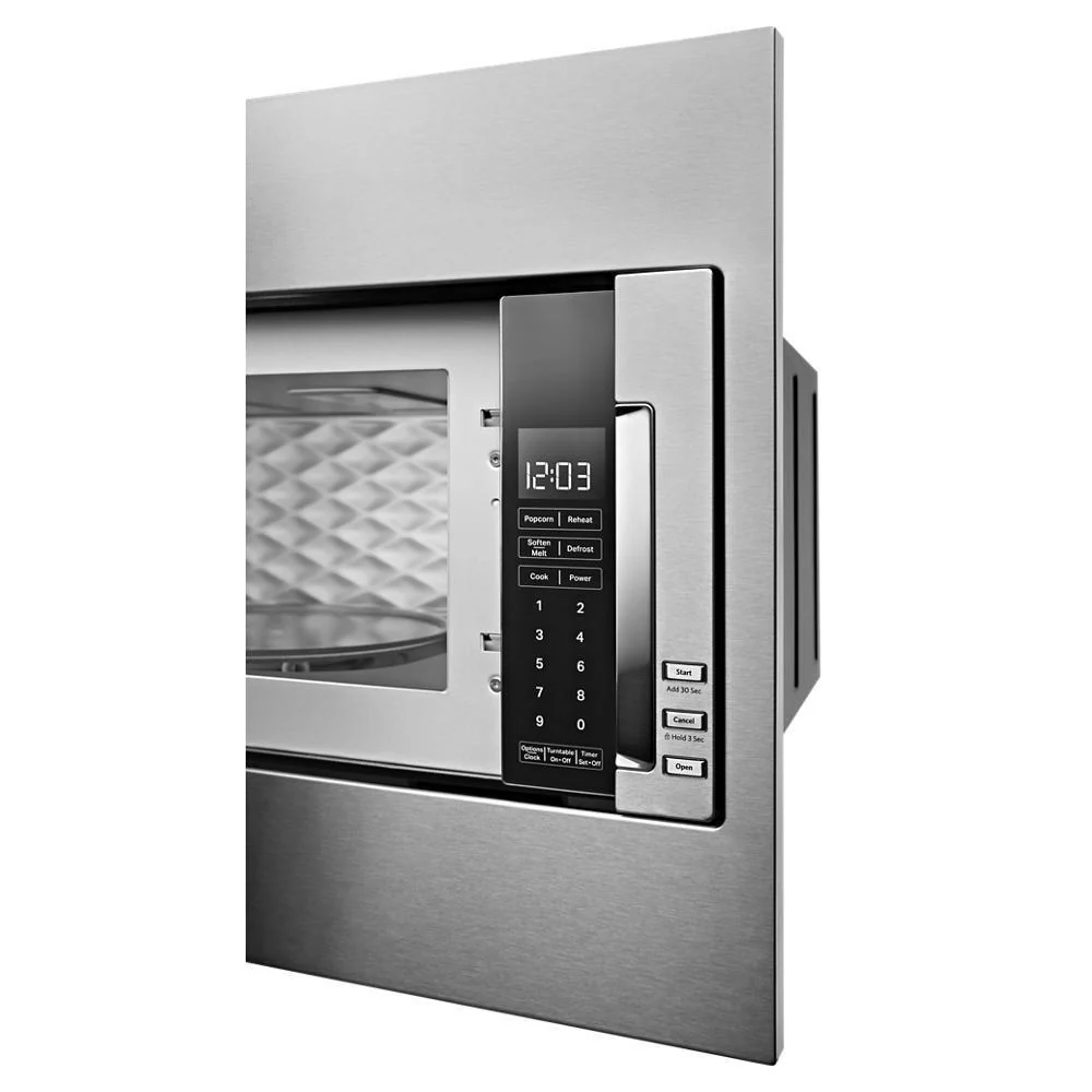 Kitchenaid KMBT5511KSS 1000 Watt Built-In Low Profile Microwave with Standard Trim Kit - Image 8