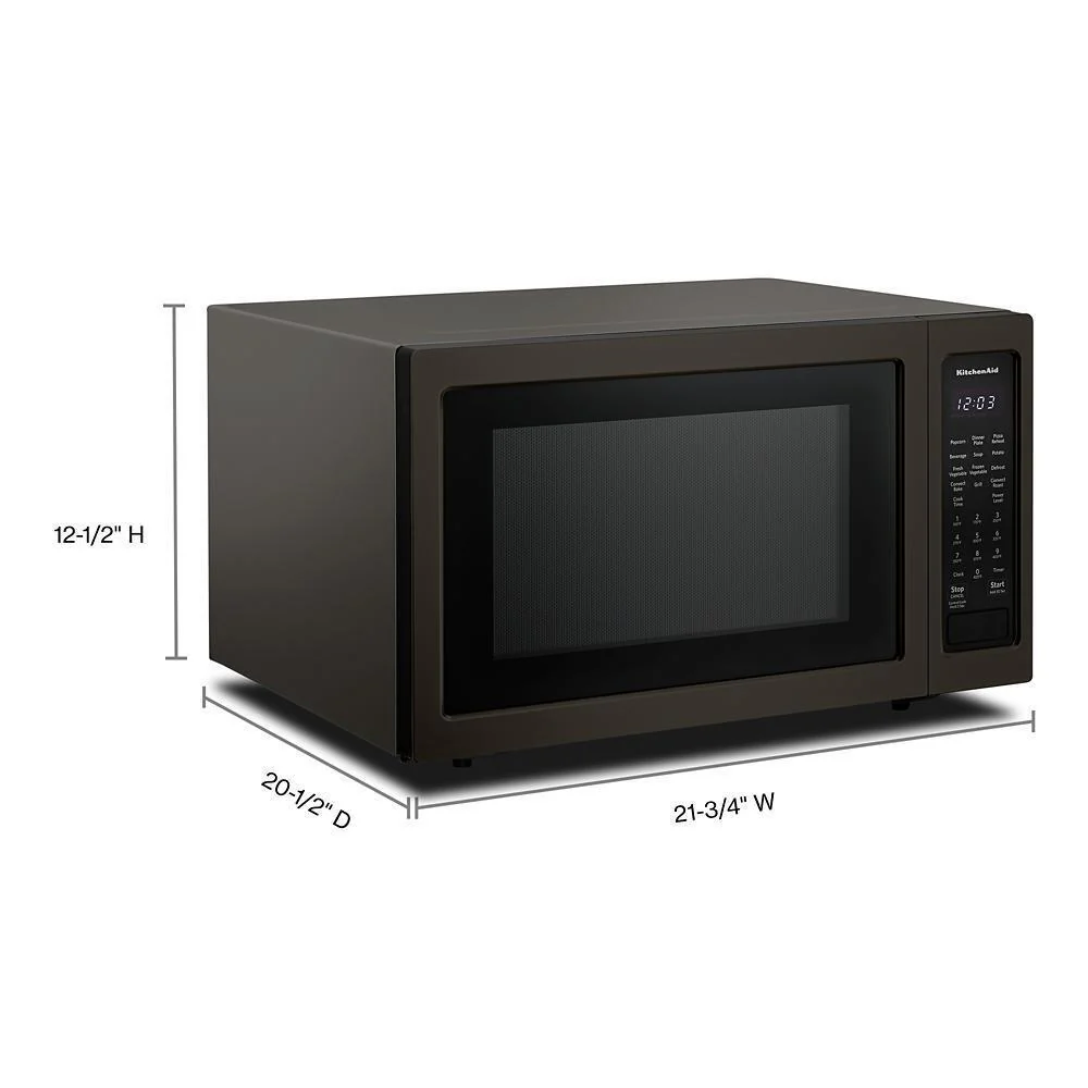 Kitchenaid KMCC5015GBS 21 3/4" Countertop Convection Microwave Oven with PrintShield™ Finish - 1000 Watt - Image 3