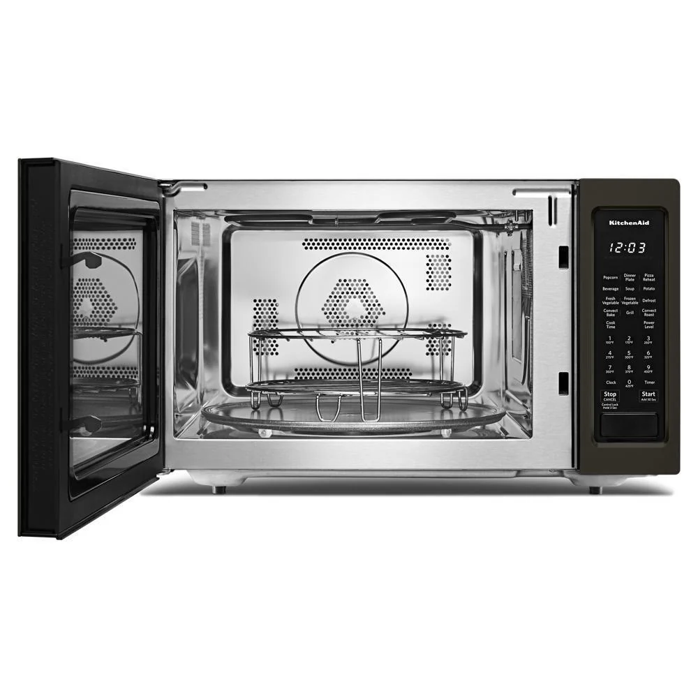 Kitchenaid KMCC5015GBS 21 3/4" Countertop Convection Microwave Oven with PrintShield™ Finish - 1000 Watt - Image 5