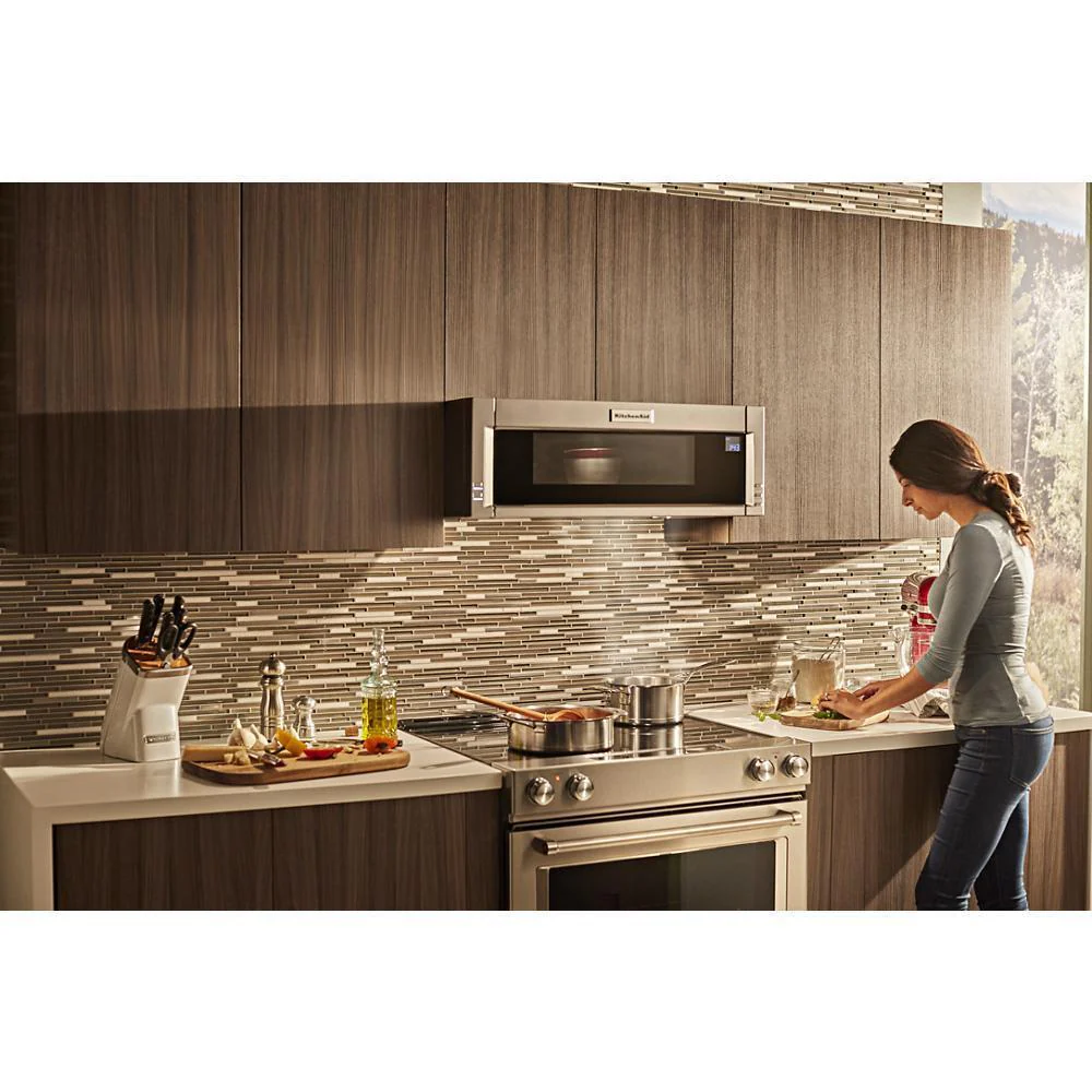 Kitchenaid KMLS311HSS 1000-Watt Low Profile Microwave Hood Combination - Image 23