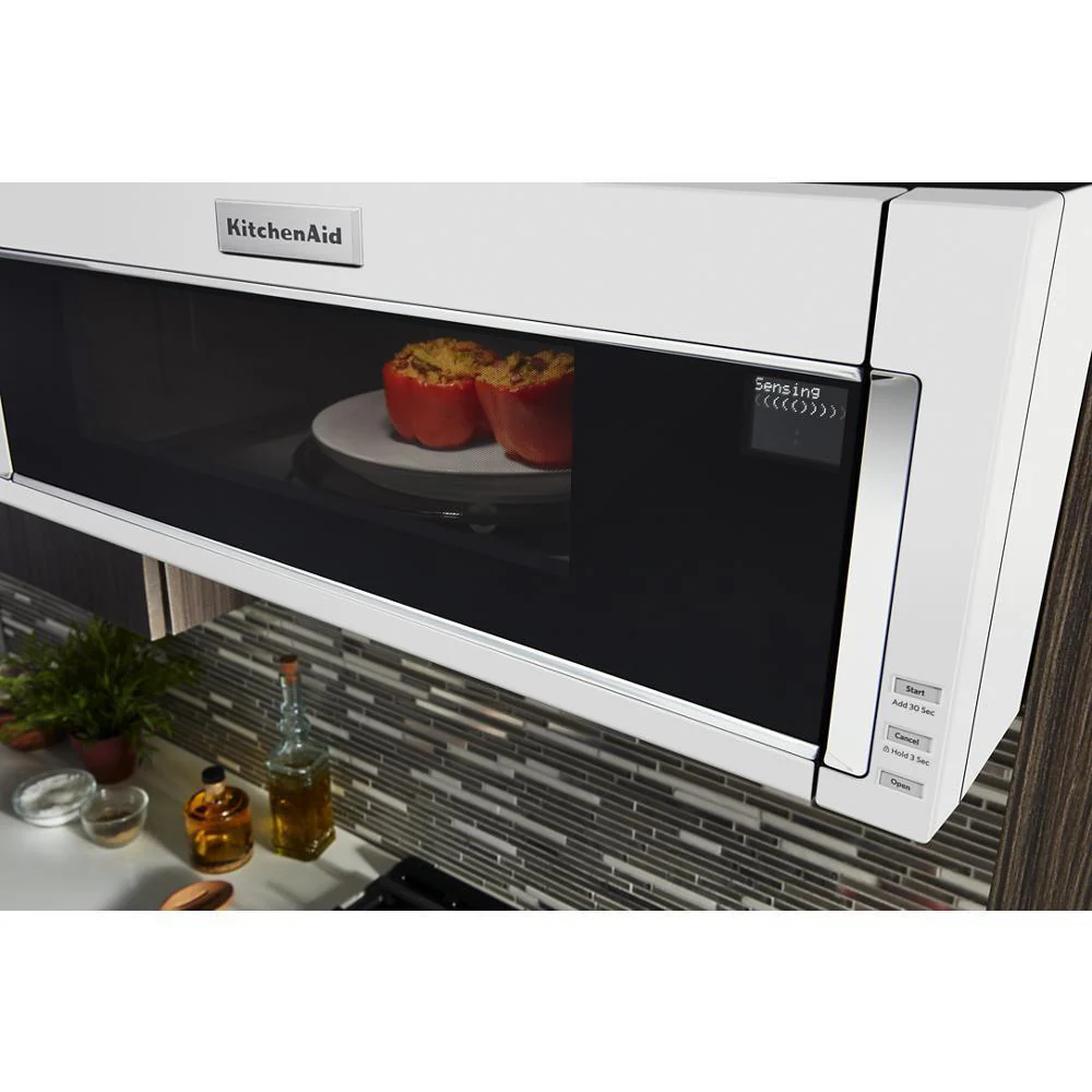 Kitchenaid KMLS311HWH 1000-Watt Low Profile Microwave Hood Combination - Image 4