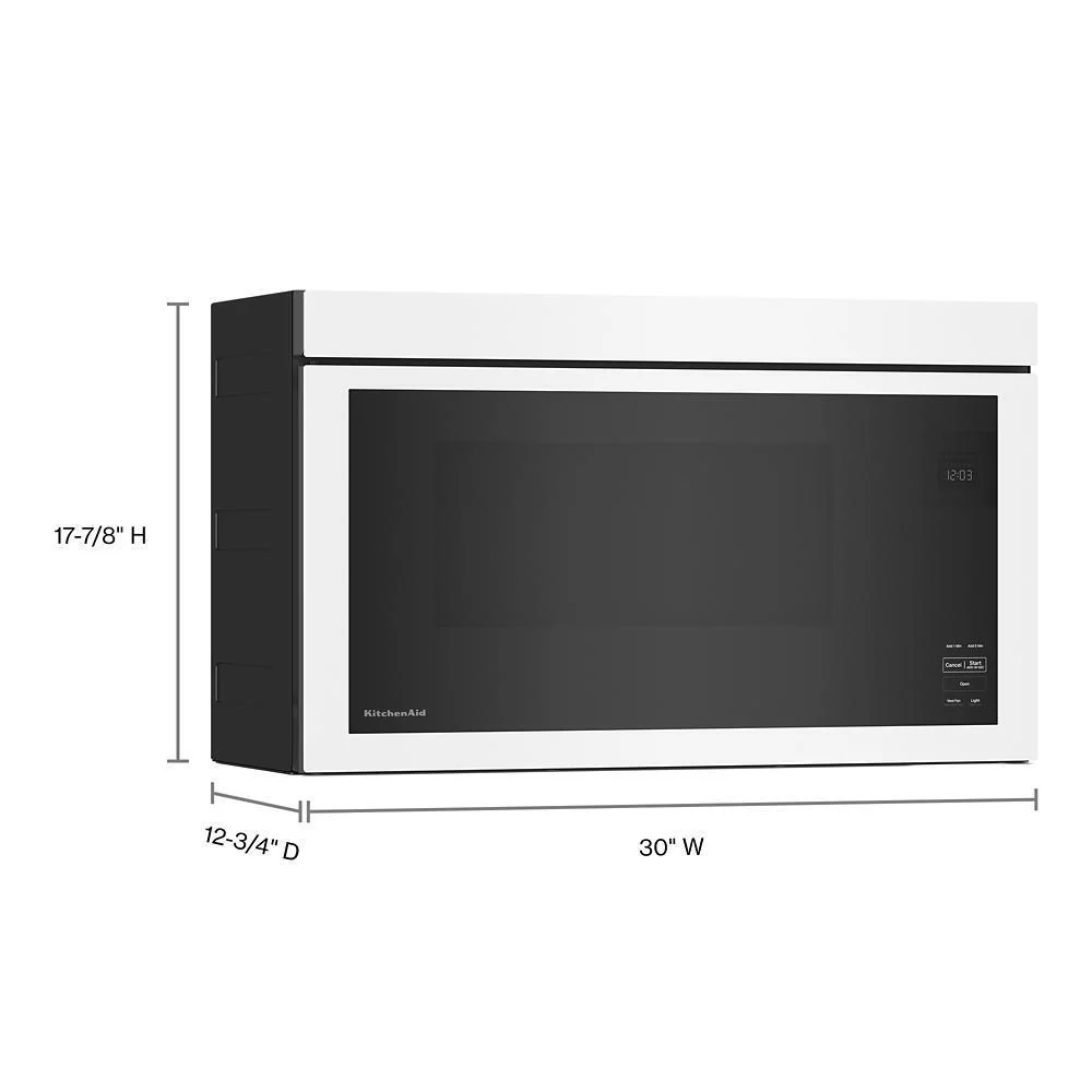 Kitchenaid KMMF330PWH Over-The-Range Microwave with Flush Built-In Design - Image 7