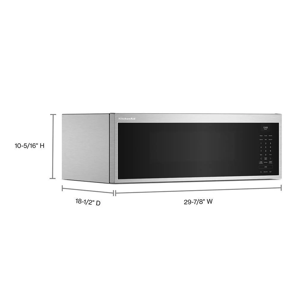 Kitchenaid KMML550RPS Smart Low Profile Microwave Hood Combination with Dual Fan Ventilation - Image 5