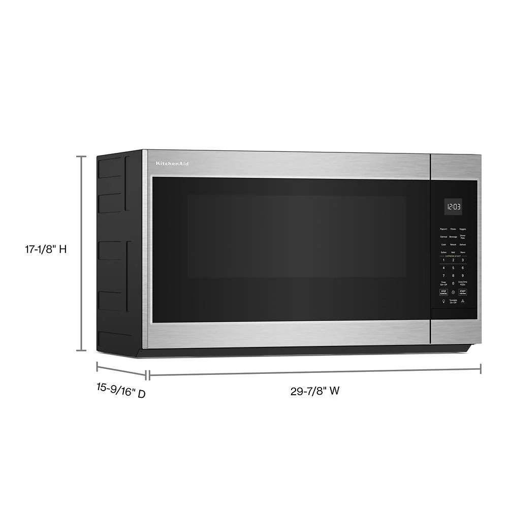 Kitchenaid KMMS130RPS 1.9 Cu. Ft. Microwave Hood Combination with Auto Functions - Image 11