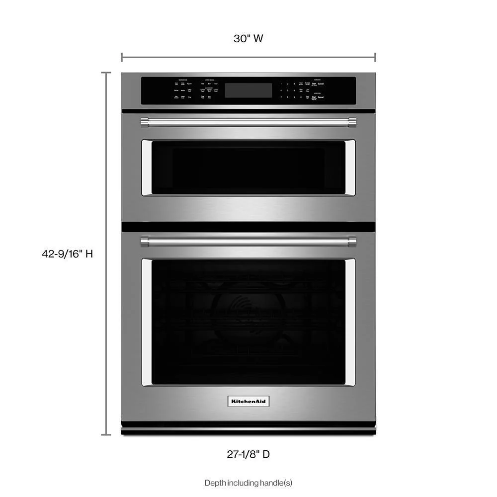 KITCHENAID 30" Combination Wall Oven with Even-Heat(TM) True Convection (Lower Oven) - Image 2