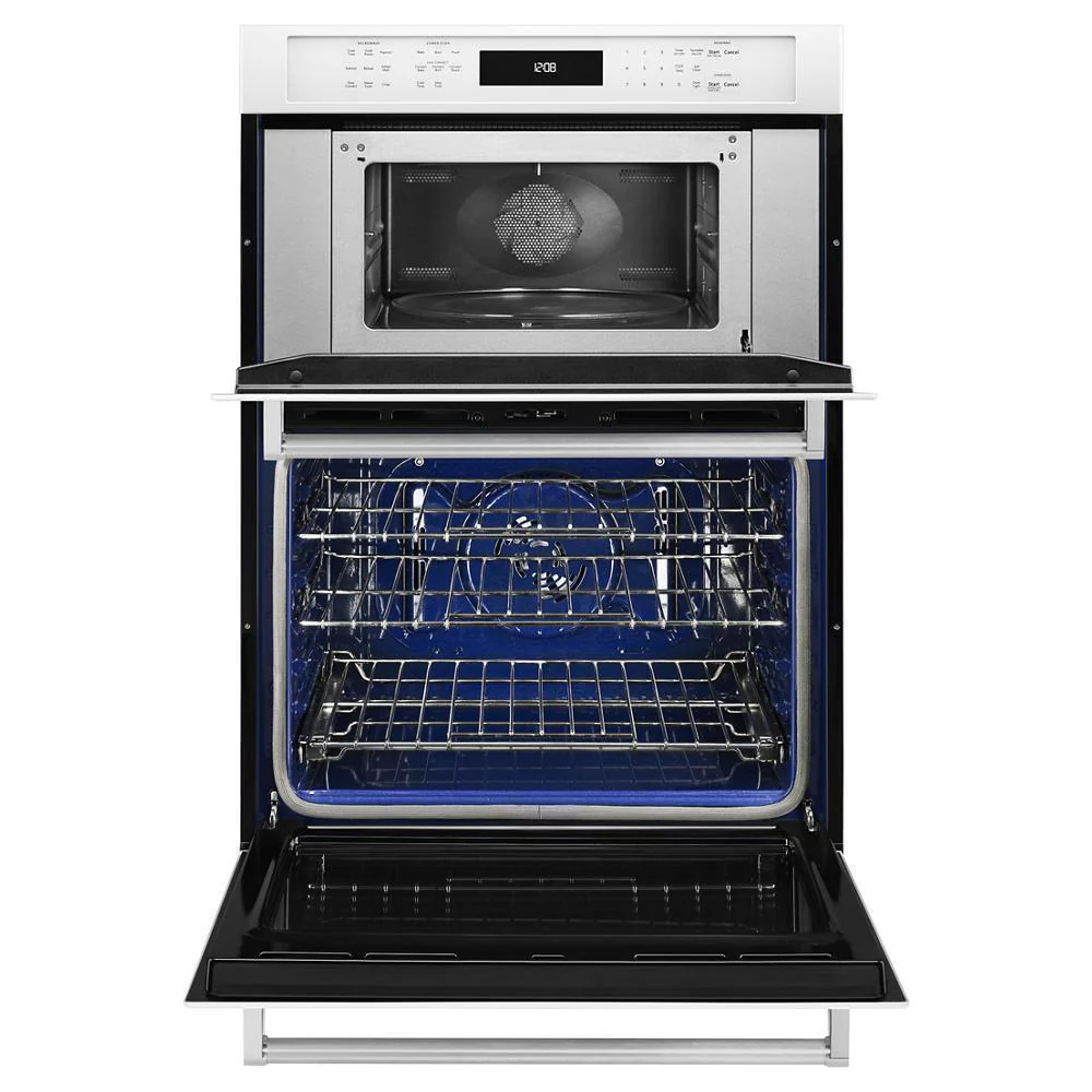 Kitchenaid KOCE500EWH 30" Combination Wall Oven with Even-Heat™ True Convection (Lower Oven) - Image 3