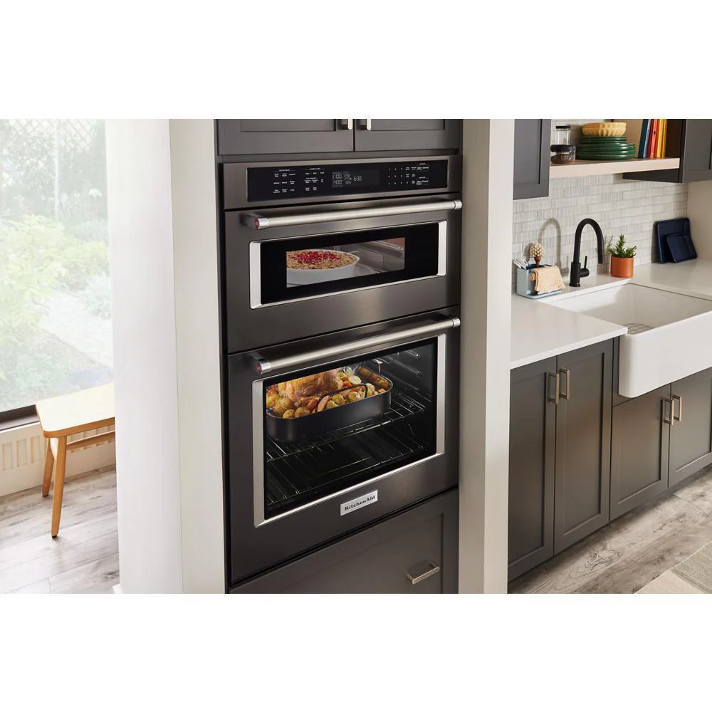 KOEC530PBS KitchenAid® 30" Combination Microwave Wall Ovens with Air Fry Mode.