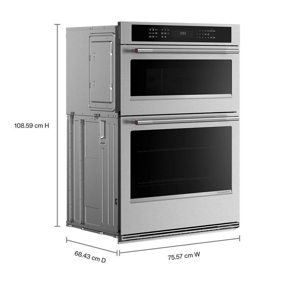 Kitchenaid KOEC530SPS 30-inch Electric Combo Wall Oven with No Preheat Air Fry Mode - PrintShield™ Finish - Image 2