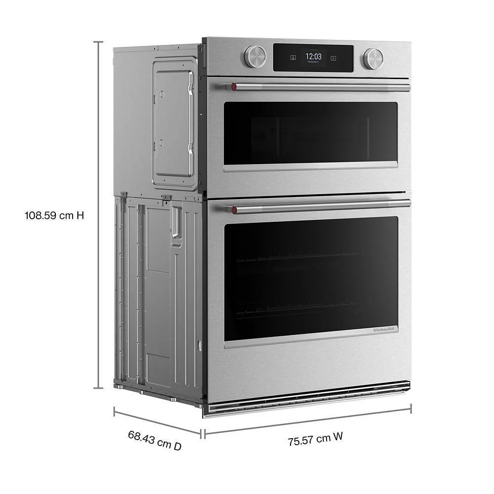 Kitchenaid KOEC730SPS 30-inch Smart Electric Combo Wall Oven with Assisted Cooking Modes - PrintShield™ Finish - Image 2