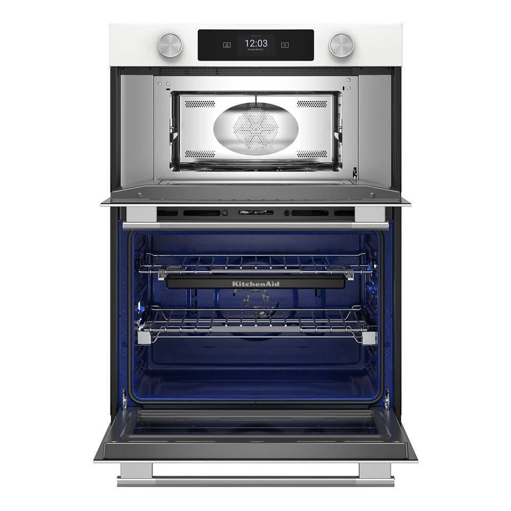 Kitchenaid KOEC730SWH 30-inch Smart Electric Combo Wall Oven with Assisted Cooking Modes - White - Image 4