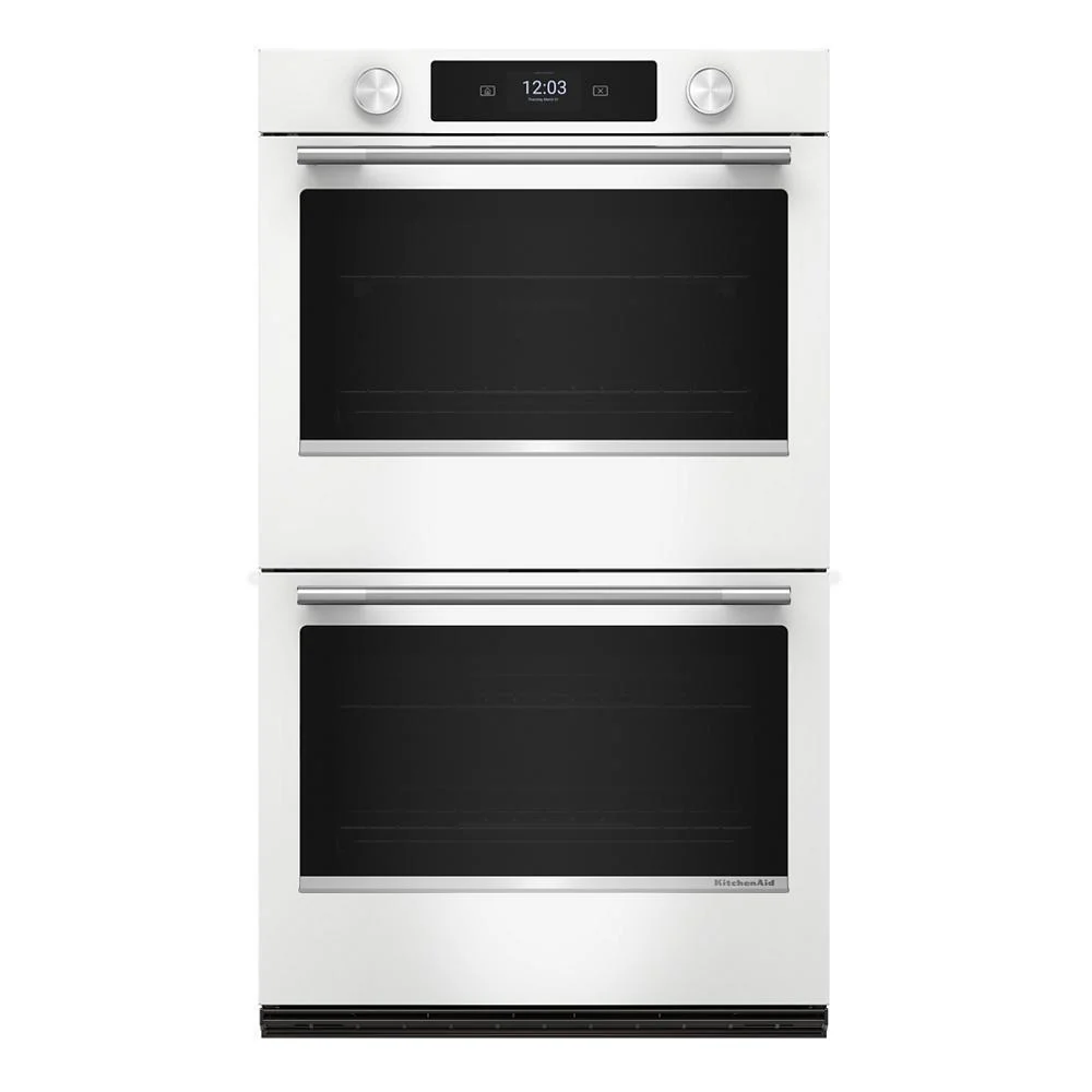 Kitchenaid KOED730SWH 30-inch Smart Electric Double Wall Oven with Assisted Cooking Modes - White